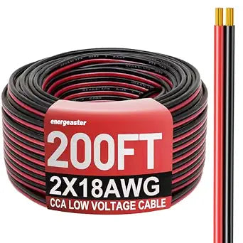 Energeaster 18 Gauge Wire, 18AWG Automotive Electrical Cord 200FT