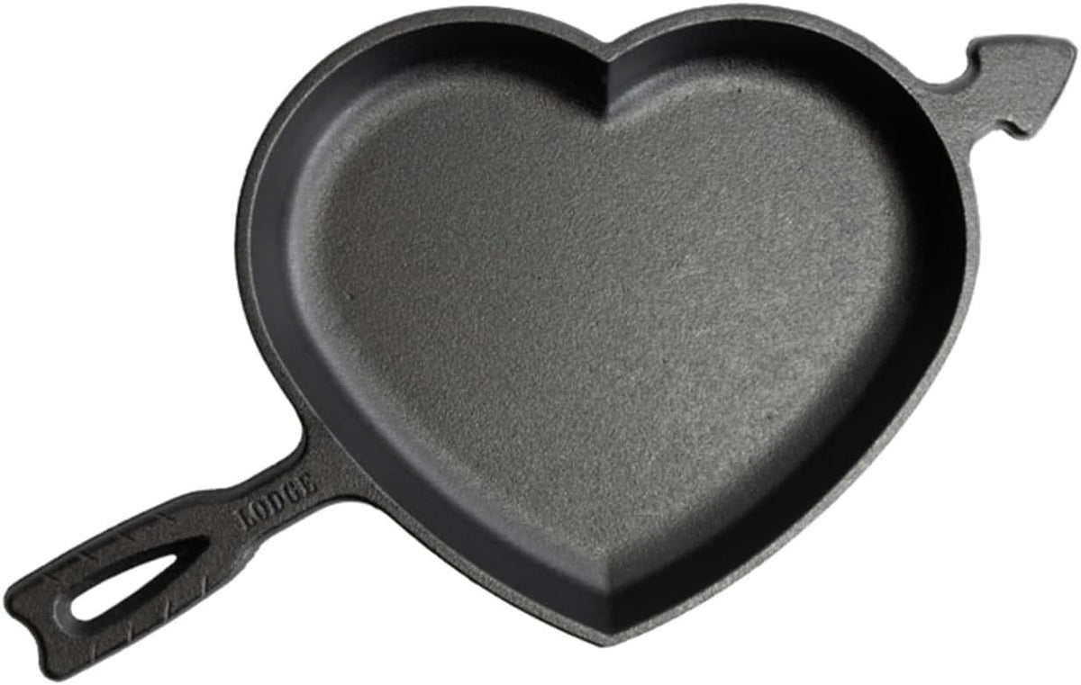 Lodge Pre-Seasoned Cast Iron Heart Skillet, PFAS-Free, 8.5 Inches