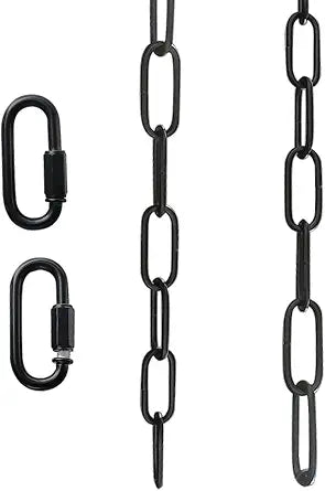 3 Feet Black Chain for Hanging, Industrial Light Fixture Chain