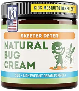 Magnum Solace Natural Bug Cream - No Spray Formula, Made with Plant Essential Oils, Safe for Kids