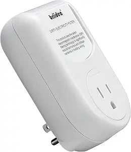 Briidea Dirty Electricity Filters, Reduce High-Frequency Noise Caused by Electronic Devices for a Stable and Clean Power Supply for You, Extend the Lifespan of Your Electric Device, White
