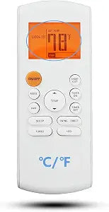 Replacement Remote Control Compatible for Insignia Air Conditioner NS-AC07PWH1 NS-AC08PWH1 NS-AC06PWH1 (Fahrenheit Display and Backlit)