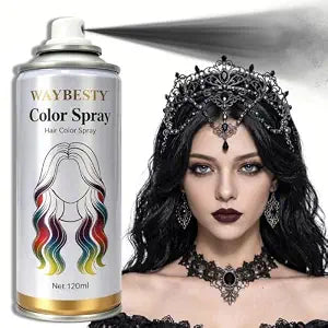 Black Temporary Hair Color Spray: Washable Hair Spray for Kids Women Men