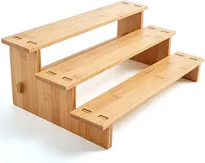 3-Tier stepped Spice Rack Organizer for Cabinets,Countertop & Pantries