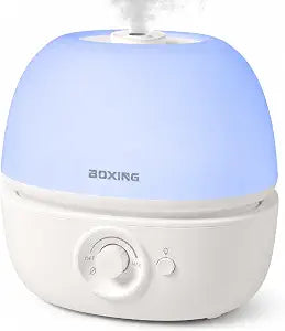 BOXING 3L Cool Mist Humidifier for Bedroom, Top Fill, Quiet, Night Light