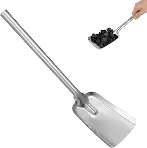 Fireplace Ash Shovel,15.72 Inch Long Handle Coal Shovel Fireplace Tools for Kitchen Garden Backyard Stove Cleaning and Fire Pit Maintenance