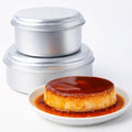 Quesillera Venezolana con Tapa, 2 L and 1.2 L Aluminum Molds, 2 Pack