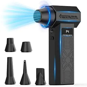 Compressed Air Duster,280000 RPM Handheld Blower with 4 Gear