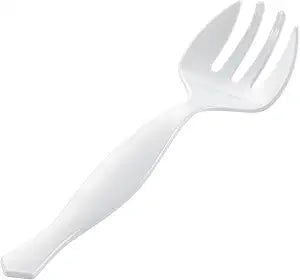 Restaurantware White Plastic Serving Fork, 8.5 In, 10 Pack