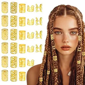 100Pcs Gold Hair Jewelry for Braids Accessories for Women