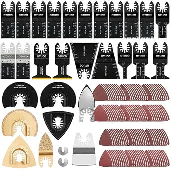 150Pcs Oscillating Saw Blades, Multi-Tool Blades Kit for DeWalt Ryobi