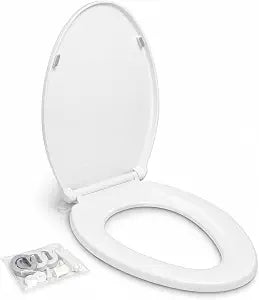 Elongated Slow Close Toilet Seat, 1 Pack