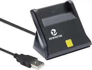 ZOWEETEK CAC Reader USB for DOD Military, Smart Card Reader, Windows Mac