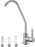 Drinking Water Faucet,Easy to Install Lead-Free Sink RO Faucet,Water Filter Faucets for Kitchen Bar Sink,Brushed Nickel SUS304 Reverse Osmosis Faucets