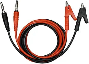 Test Lead Banana Plug to Alligator Clip Heavy Duty [3 feet] for DMM Multimeter