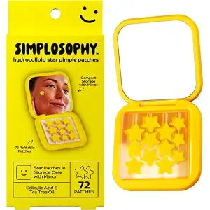 Star Pimple Patches with Mirror, Hydrocolloid Acne Patch for Zits and Blemishes, Face and Skin Stickers, 72 Count