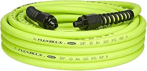 Flexzilla Pro Air Hose, 3/8 in. x 50 ft., Heavy Duty, Lightweight, Hybrid, ZillaGreen - HFZP3850YW2