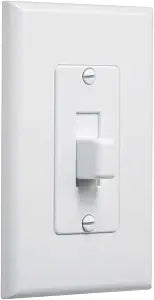 TayMac 1-Gang MASQUE Polycarbonate Decorator Cover, Toggle, White, 5-Pack