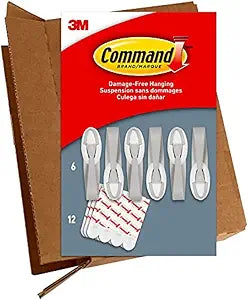 Command Garland Hanger, Garland Green, 6 bundlers, 12 Strips