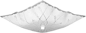 Progress Lighting Square Glass 12" Flush Mount Light, White