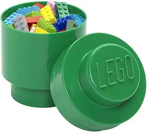 LEGO Storage Box Brick 1 Round Dark Green