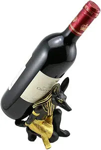 Fantasee Anubis God Wine Rack Holder Ancient Egyptian Deity Wine Bottle Stand Rack Premium Resin Material Novelty Gift for Kitchen Home Room Decoration (Resin - Anubis)