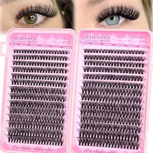 40D+50D Wispy Lash Clusters Eyelash Extensions Natural 560pcs 8-18MM