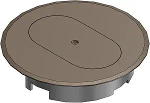 Thomas & Betts E97DSB DUPLEX RECEP FLR BOX CVR- Brown