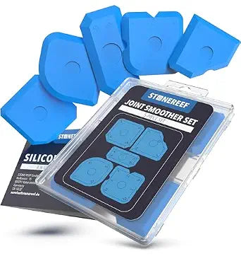 STONE REEF Silicone Caulking Tool Set  5-in-1 Sealant Finishing Tool Kit | Caulk Remover, Grout Scraper & Applicator for Bathroom, Kitchen, Window, Sink, Tile & Joint | Professional Silicone Tools