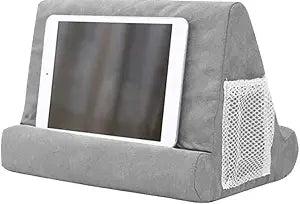 Pillow Foam Laptop Tablet Lapdesk Multifunction Tablet Stand Holder Stand Lap Rest Cushion for Ipad with Bag (Grey)