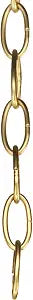 Progress Lighting 10' Accessory Chain, Natural Brass