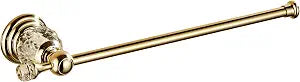 Golden Towel Holder, Gold Crystal Towel Bar Bathroom Hardware