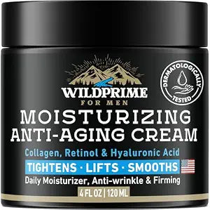 Men's Face Moisturizer Cream - Anti Aging & Wrinkle - Made in USA - 4 oz