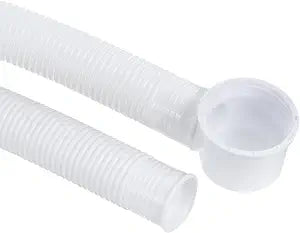 YOKIVE Bathtub Drain Pipes, Expandable Waste Drain | Tubes Flexible Drainage Hose Great for Bathroom Shower (White, 3.9-Feet)