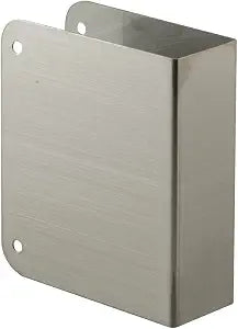 Prime-Line MP9492 Stainless Steel Blank Lock and Door Reinforcement Plate for 1-3/4 in. Thick Doors, Stainless Steel Finish (Single Pack)