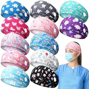 Jexine 12 Pcs Nurse Headband for Women Nurse Essential, Dental Practitioner