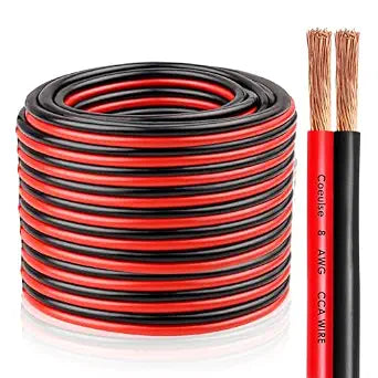 8 Gauge Wire 2 Conductors Copper Clad Aluminum CCA 20FT