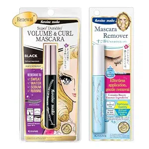 [New Formula]KISSME Heroine Make 2-Piece Mascara & Removal Set | Black