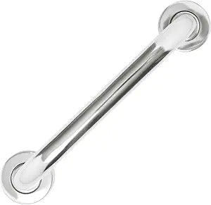 FAPBADRI Stainless Steel Heavy Duty Grab Bar for Bathroom handrailing and Safety Handle for Elderly, Screws & Wallplugs Included - Glossy Finish - 8 inches, Pack of 1