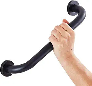 Leyden Brass Shower Grab Bar, Oil Rubbed Bronze Support Bar Bathroom Hand Rail for Handicap Elderly Injury Senior Assist Bar Wall Concealed Mount Handle Safety Home Care 12 Inch