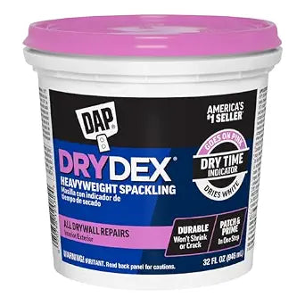 DAP DryDex Dry Time Indicator Spackling, Pink/White, 32 Oz (7079812330)