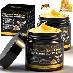 Bee Venom Wrinkle Cream, Instant Firming Cream 2PCS, Anti-Aging Wrinkle Reduction & Skin Tightening, Improves Skin Texture, for Face & Full Body 2 * 60g