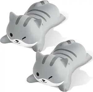 Kanayu 2 Pack Cat Wrist Rest for Mouse, Slow Rising PU Foam Ergonomic
