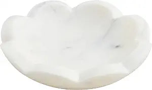 Mud Pie Scallop Marble Dish; 4.5" X 4.5"