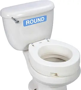 Toilet Seat Risers for Seniors, Fits Round Toilets
