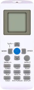 AULCMEET YKR-P/001E Replace AC Remote Control Compatible with AUX/York A/C