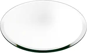 Plymor 10 inch Round, 5mm Thick, Beveled Glass Mirror Circle