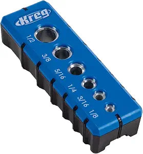 Kreg Portable Drilling Guide, 6 Hardened Drill Guides, KDG-6000