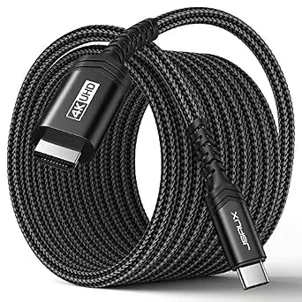 JSAUX USB C to HDMI Cable 6.6FT, 4K@60Hz, USB 3.1 Type C HDMI 2.0 PC-Black