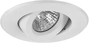 NICOR Lighting 4 inch White Recessed Gimbal Trim for MR16 Bulb (14558WH) - (Bulb Not Included)